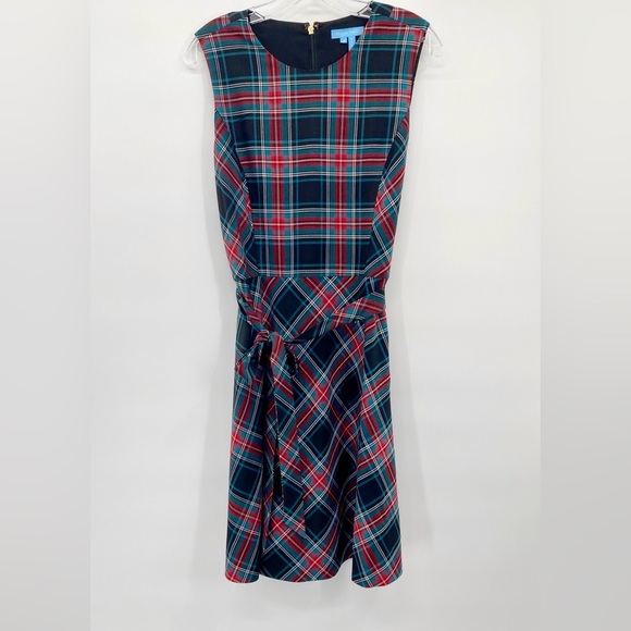 Draper James Georgia Plaid Love Circle Dress Size 8 - Picture 5 of 11